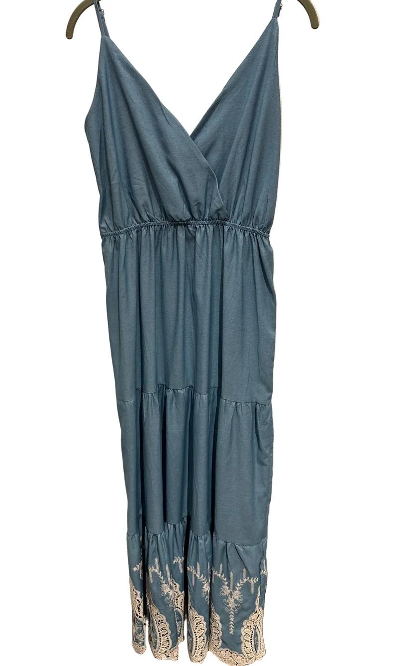 Kleid V Milano blau