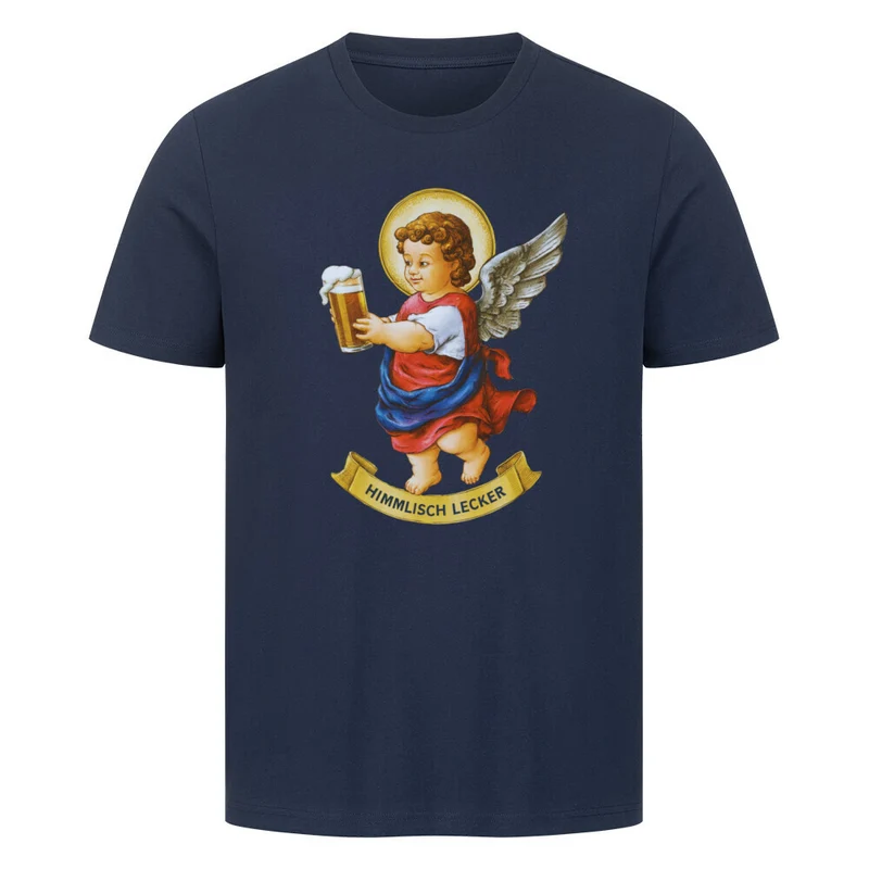 "Himmlisch lecker" Party T-Shirt für Bierliebhaber
