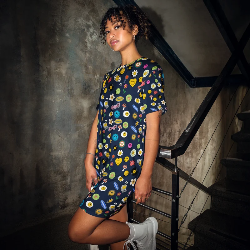 Groovy Gal T-Shirt-Kleid