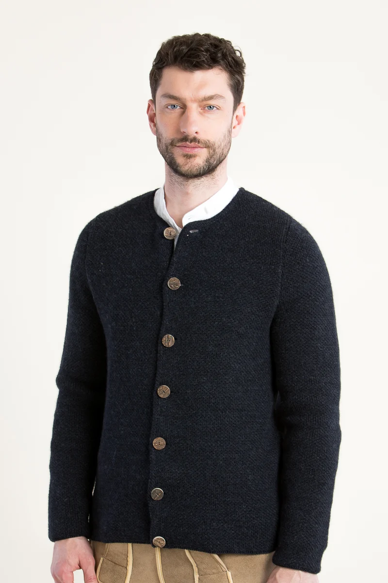 Gottseidank Strickjanker Toni carbonblau