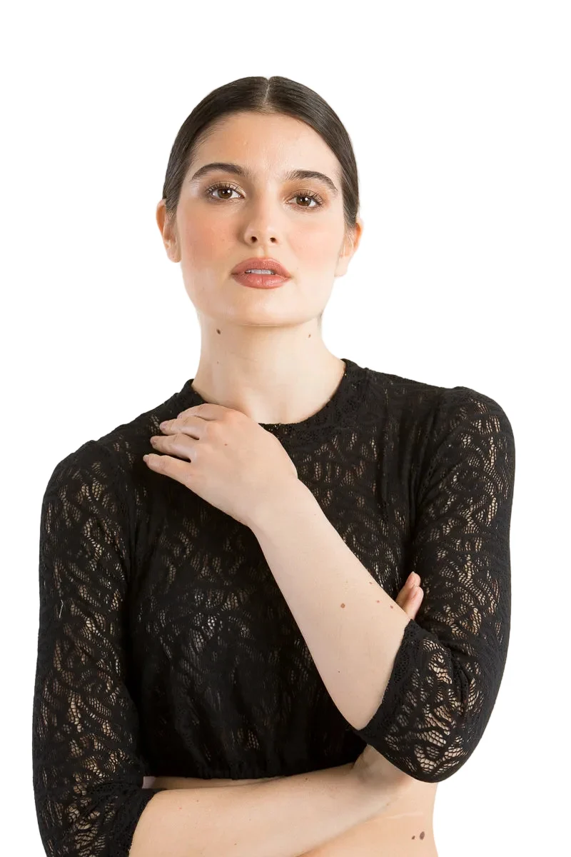 Hammerschmid Spitzen Dirndlbluse Alina schwarz