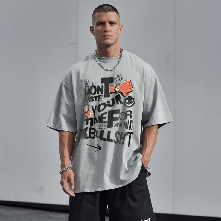 Don´t waste your Time for any bullshit Shirt (Doubleprint)