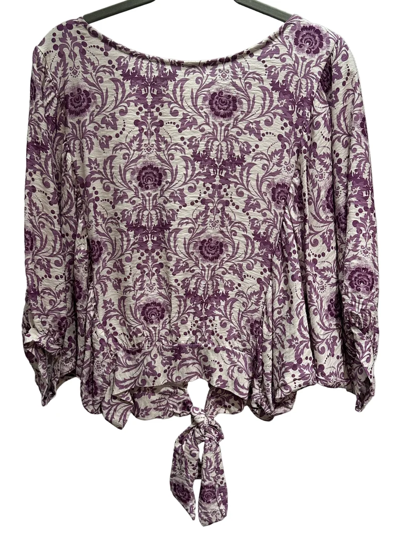 Bluse V Milano creme/lila