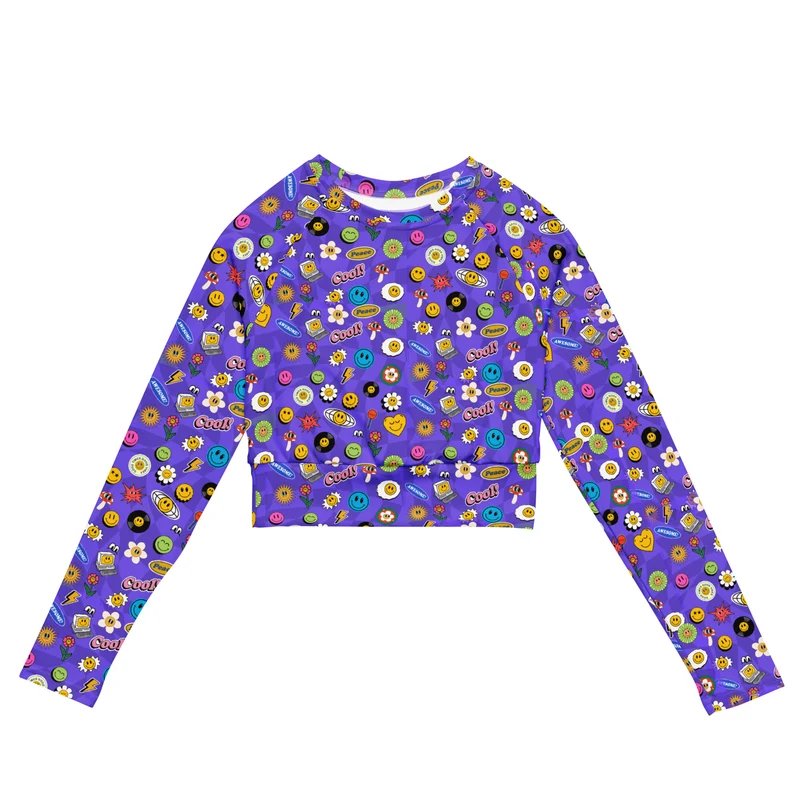 Groovy Gal | Recyceltes Langarm Crop Top