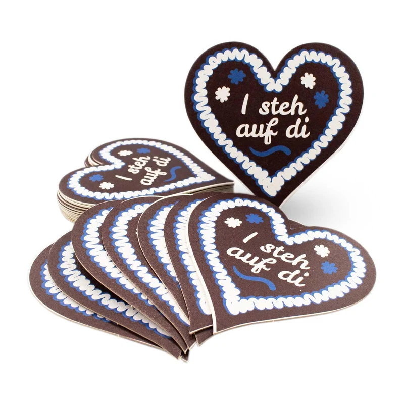 Bierfuizl-Lebkuchen-Herz "I steh auf di"