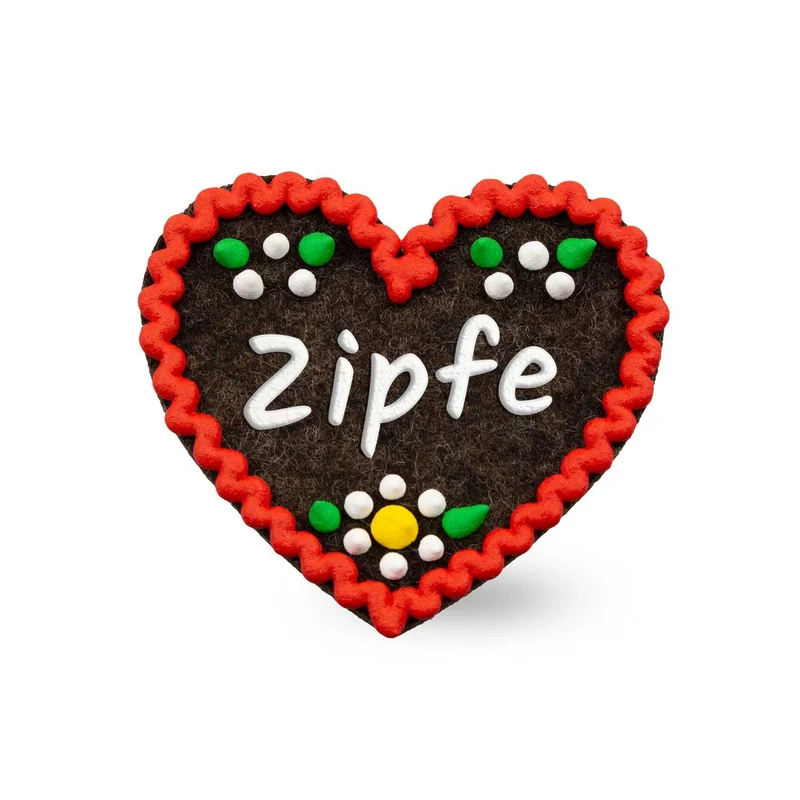 Filzherz-Anstecker "Zipfe"