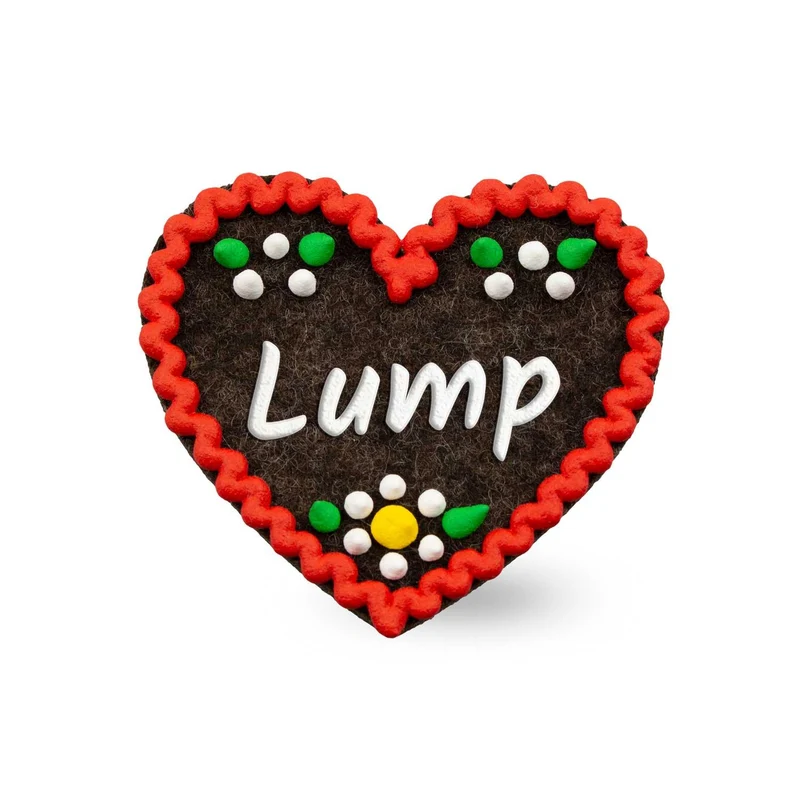 Filzherz-Anstecker "Lump"
