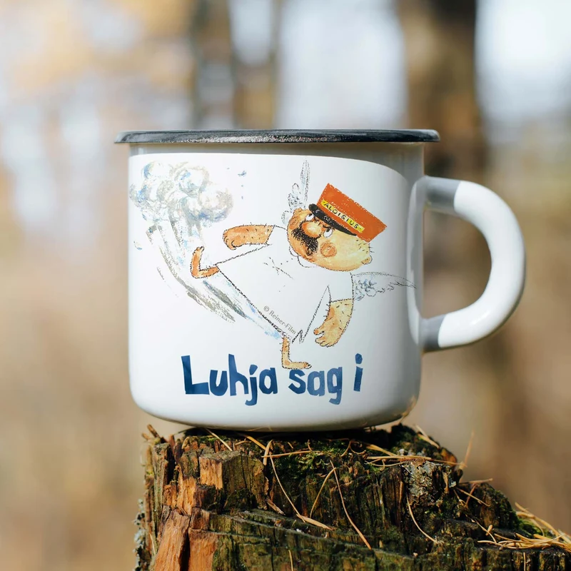 Engel Aloisius Emaille-Tasse