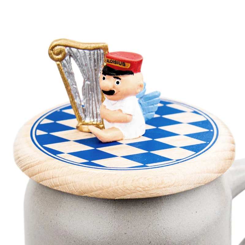 Bierdeckel Engel Aloisius "Harfe"