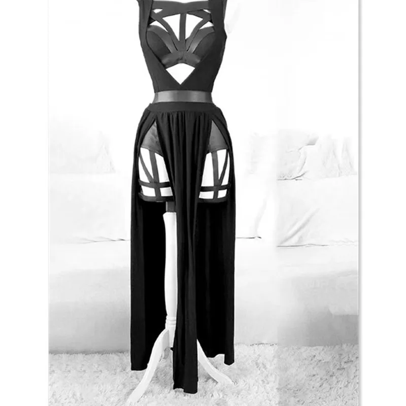 Kinky 4pcs Set – Rock | Sleeveless Black Top | BH | Underpants