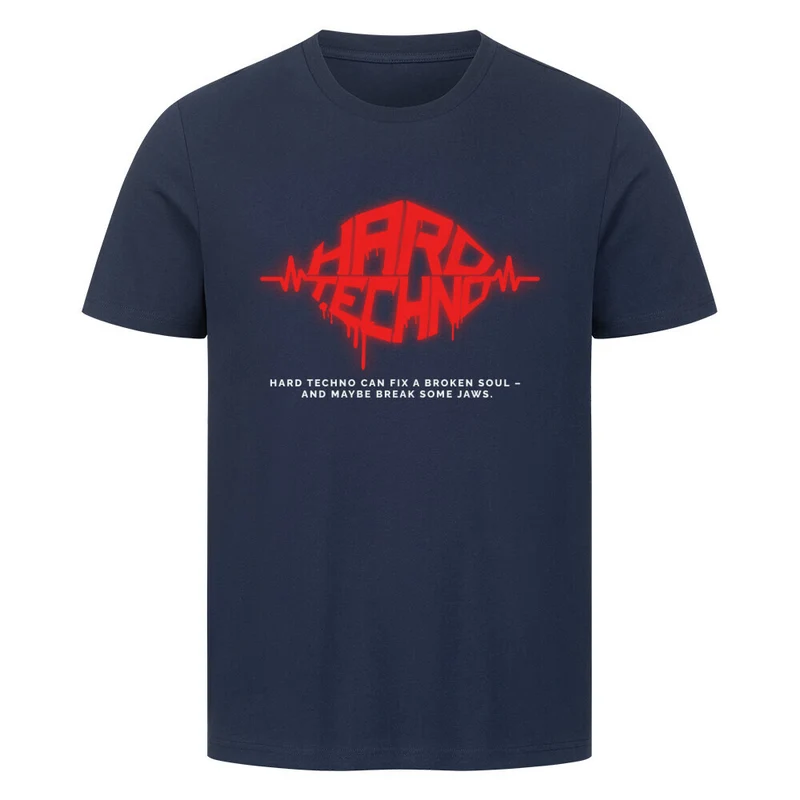 "Hard Techno" Statement T-Shirt (Frontprint)
