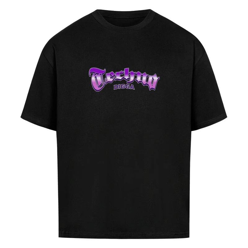 "Techno Digga" Oversized Techno Shirt