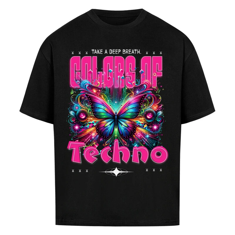 "Colors of Techno" Oversized Techno Shirt