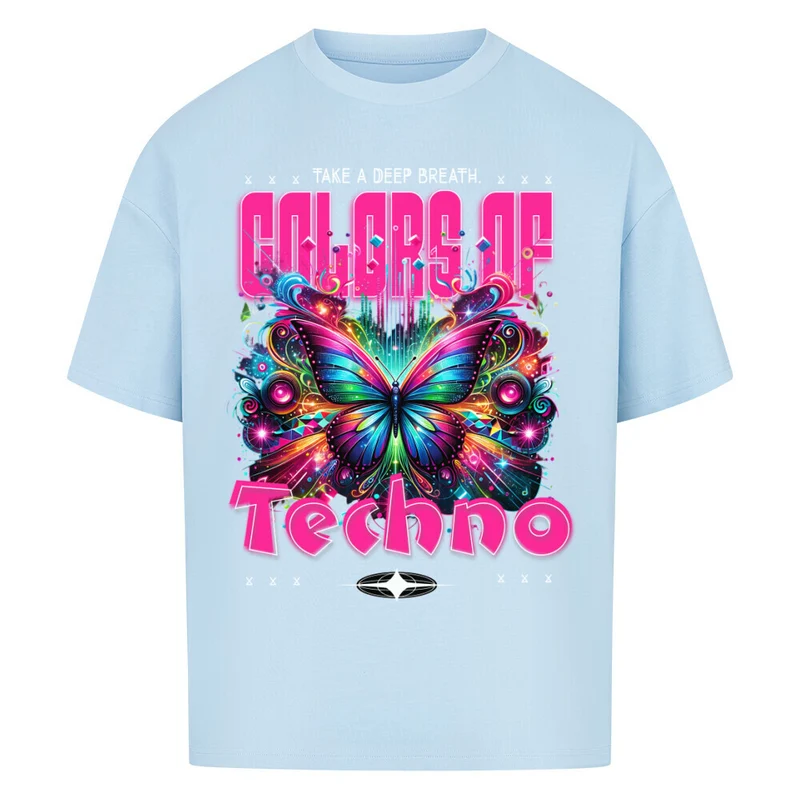 "Colors of Techno" Oversized Techno Shirt