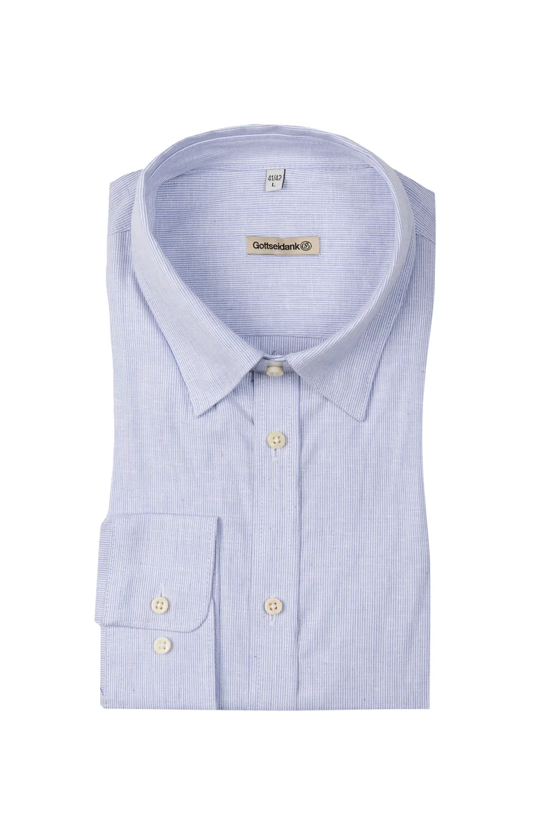 Gottseidank Kragenhemd Eddy babyblau