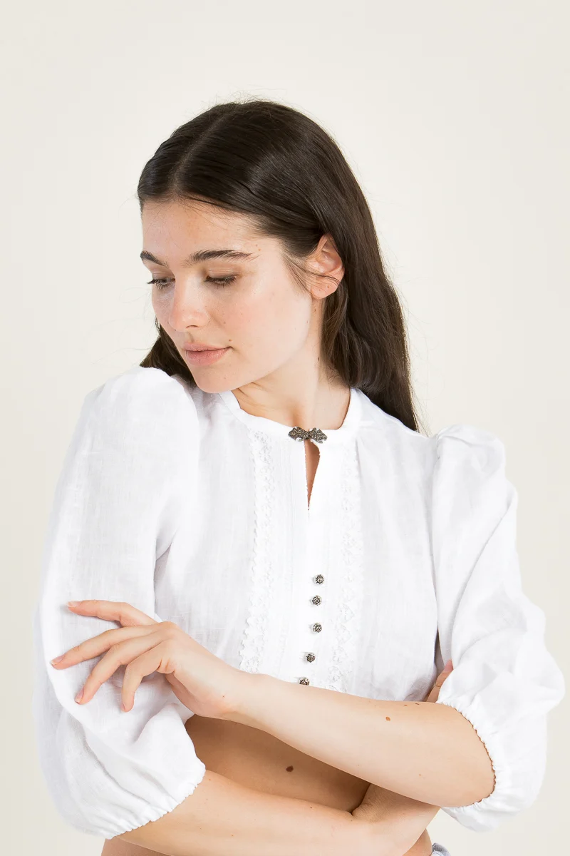Anno Domini Dirndlbluse Emilia Leinen