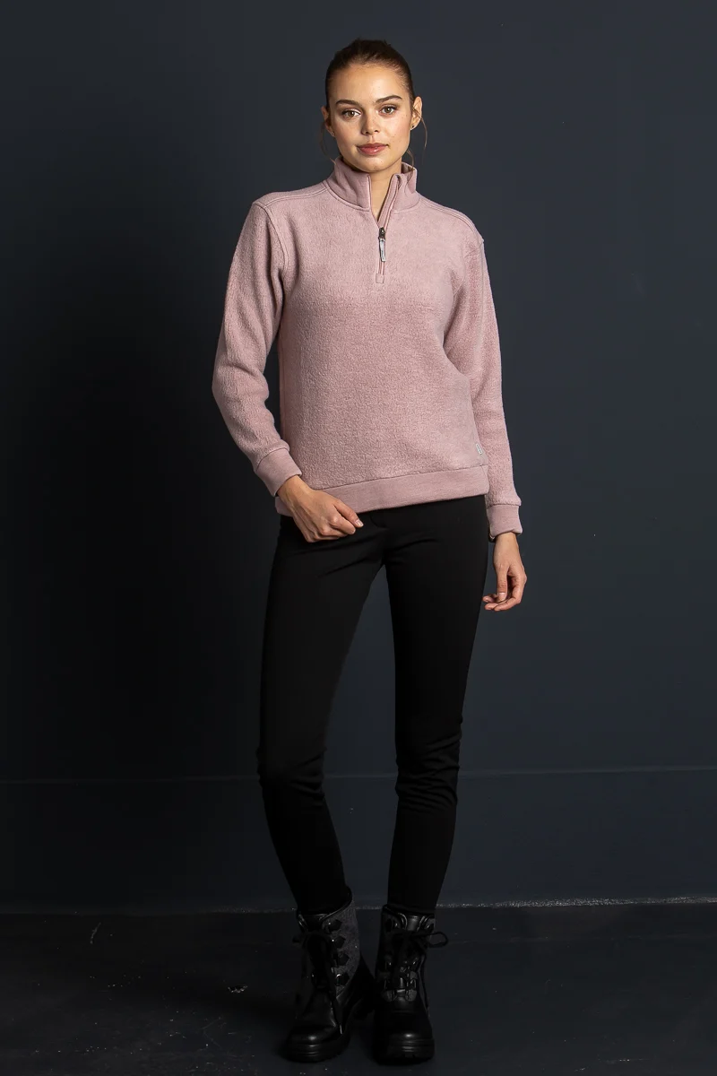 Houdini Half Zip Pulli Alto pink
