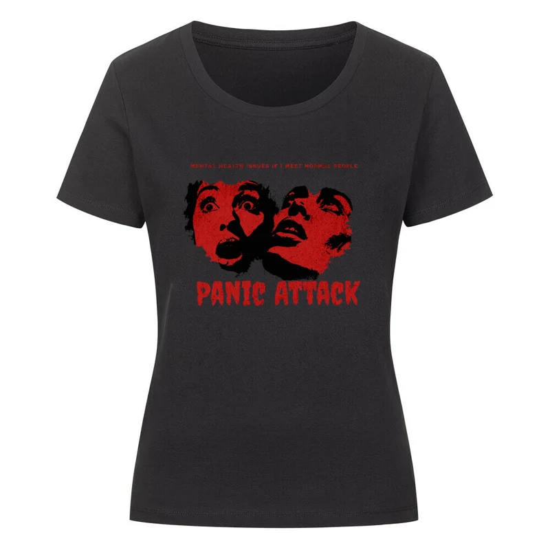Mental health issues Panic Attack – enges Damen Shirt