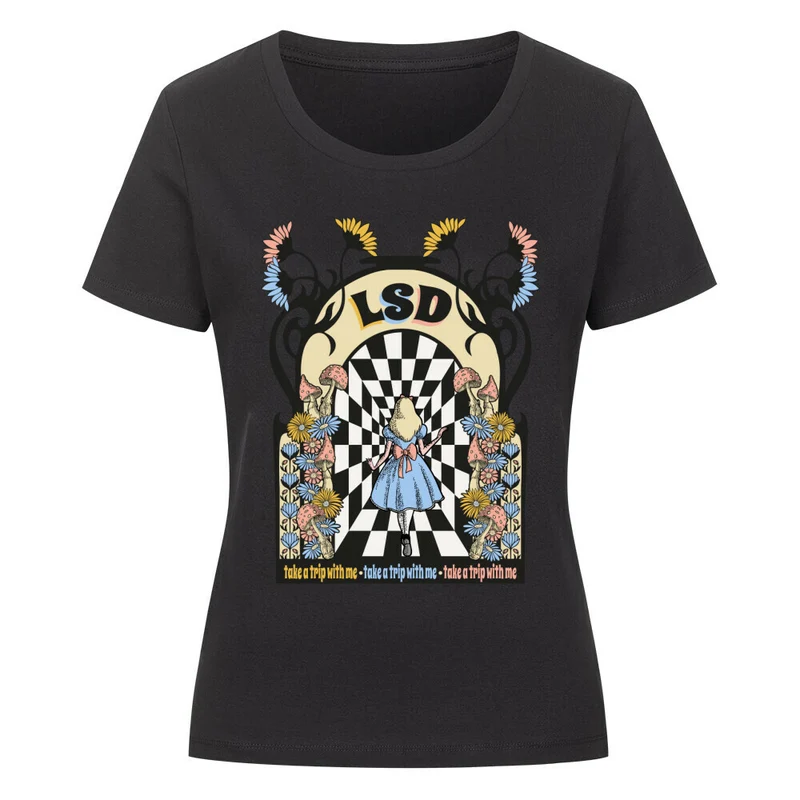 „LSD ALICE“ Party T-Shirt (Frontprint)