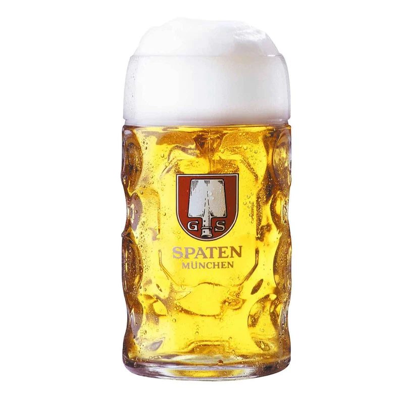 Spaten Maßkrug aus Glas