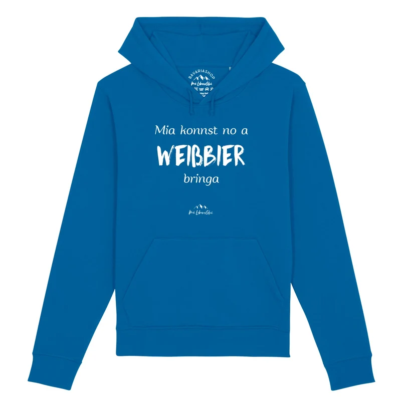 Damen Hoodie "Mia konnst no a Weißbier bringa"