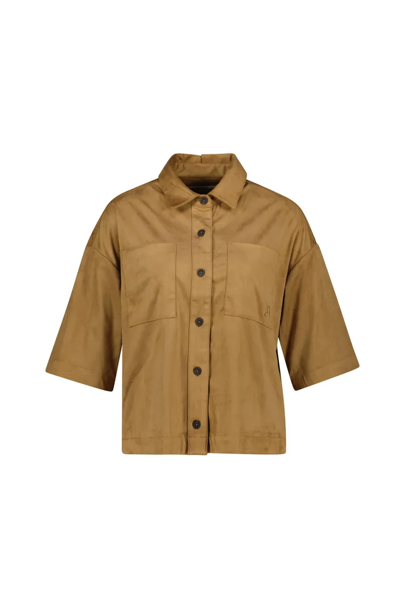 Jacke mit aufliegendem Kragen