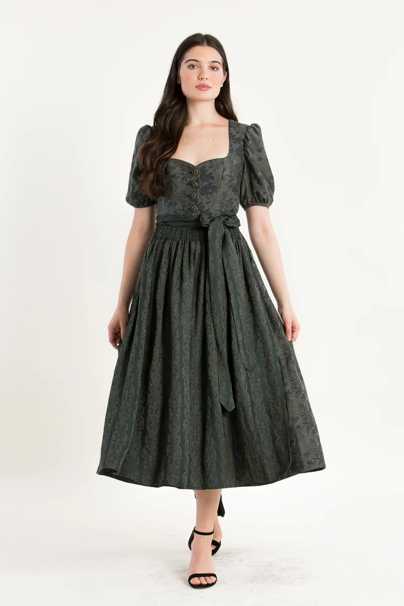 Gottseidank Ärmeldirndl Carolina flaschengrün