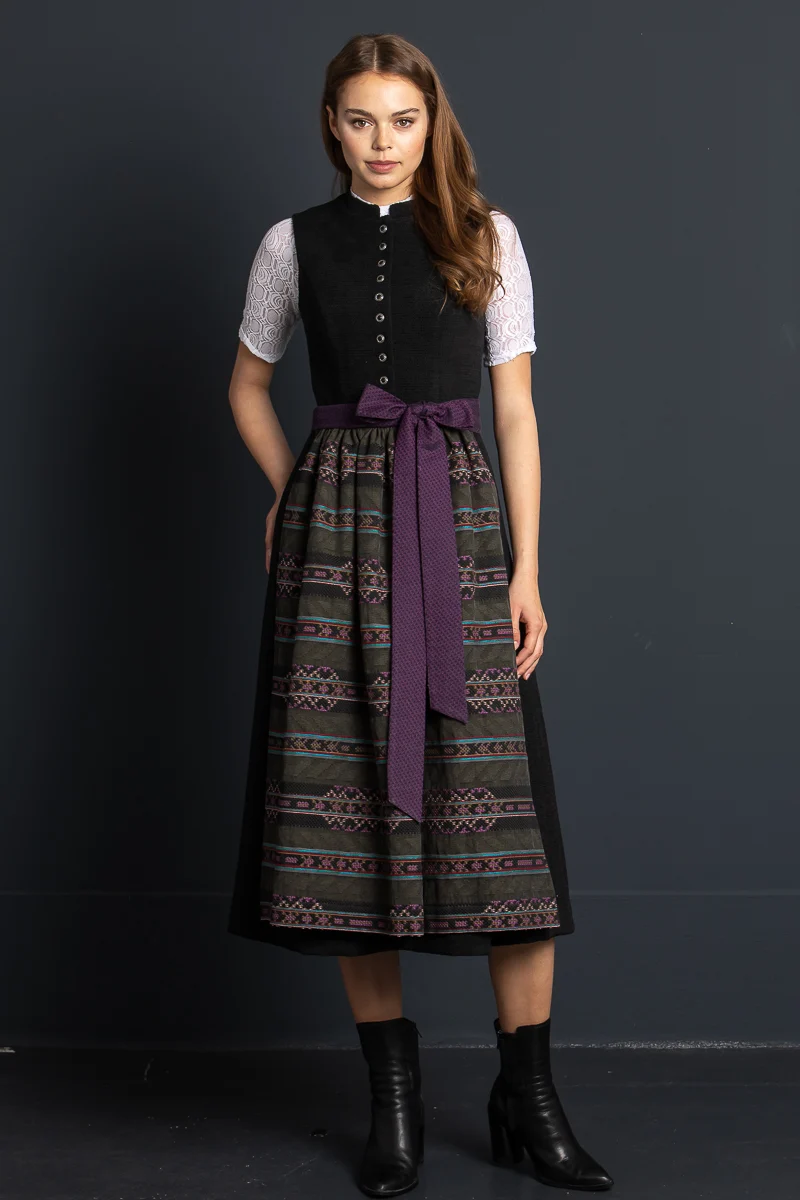 Almliebe Dirndl Bräurosl schwarz
