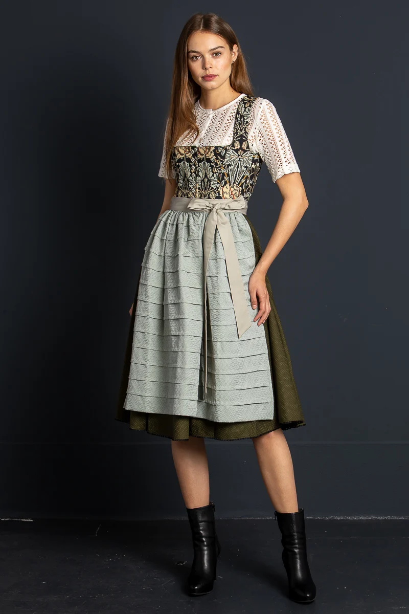 Sportalm Dirndl Freiendorf gemustert blau
