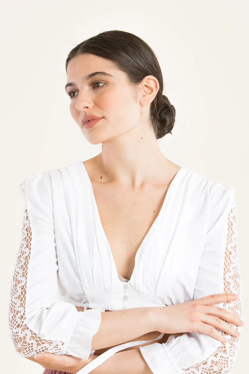 Gottseidank Dirndlbluse Simone weiß