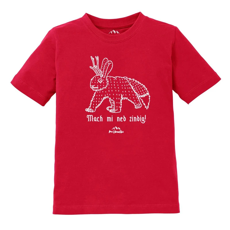 Kinder T-Shirt Wolpertinger "Mach mi ned zindig"