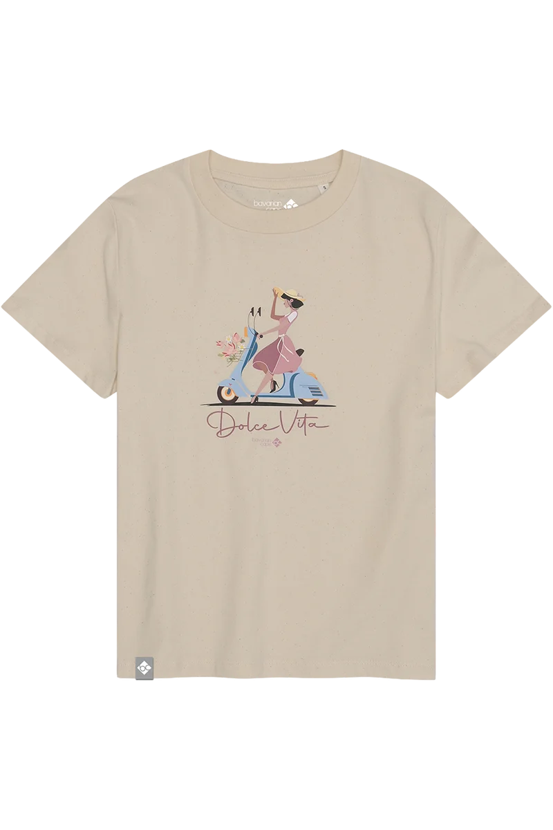Damen T-Shirt 'DOLCE VITA' mit Rollermotiv
