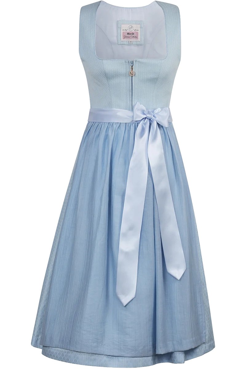Midi-Dirndl mit glänzenden Lurexfäden