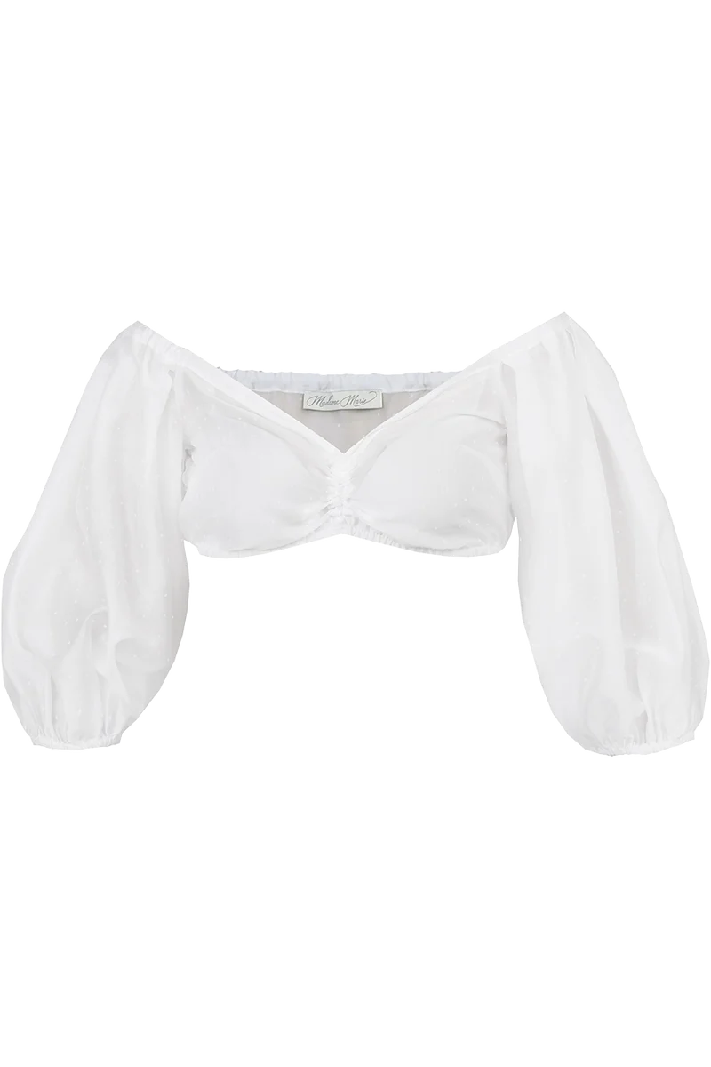 Carmen-Dirndlbluse mit Tencelanteil