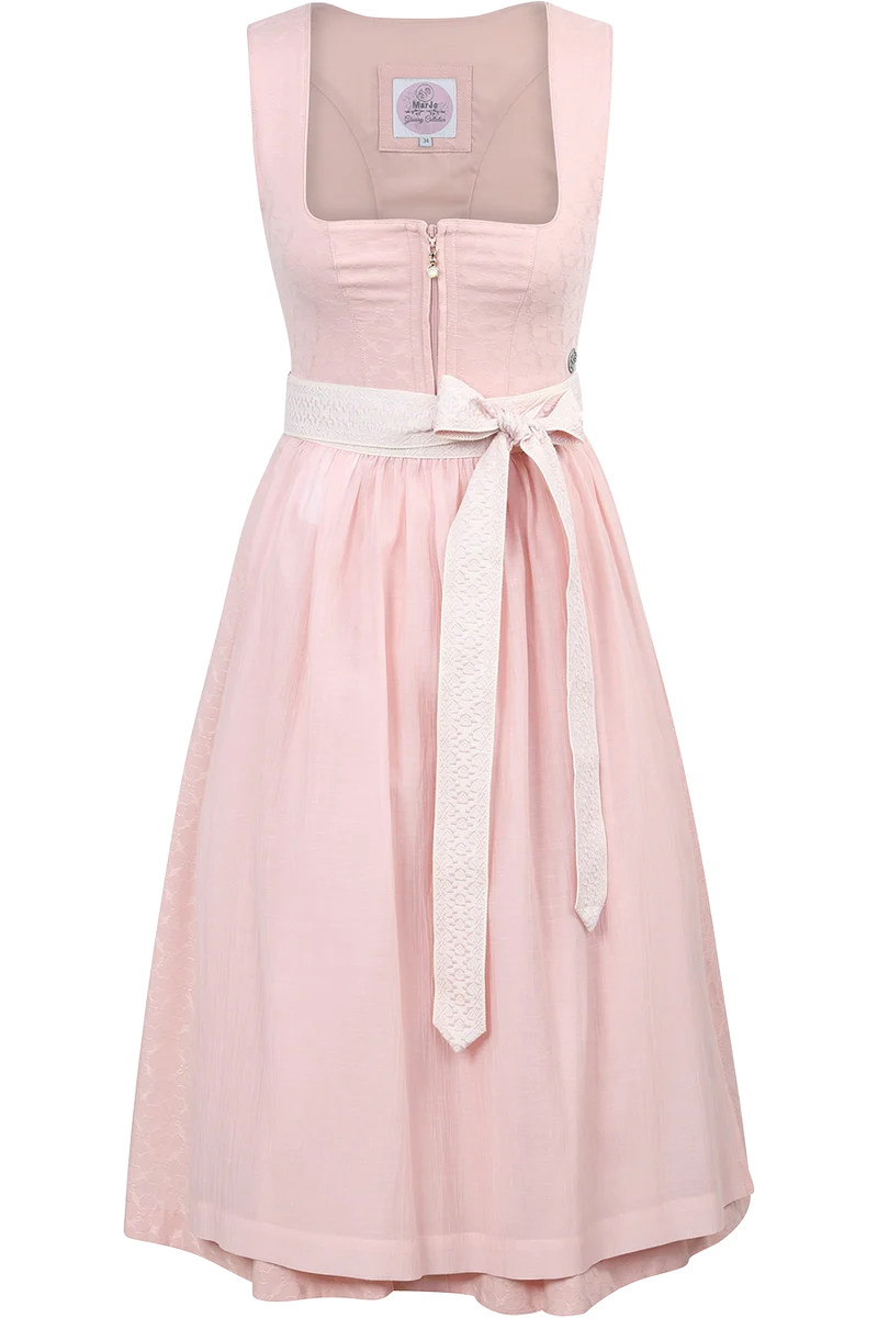 Midi-Dirndl mit gewebtem Ethno-Schürzenband