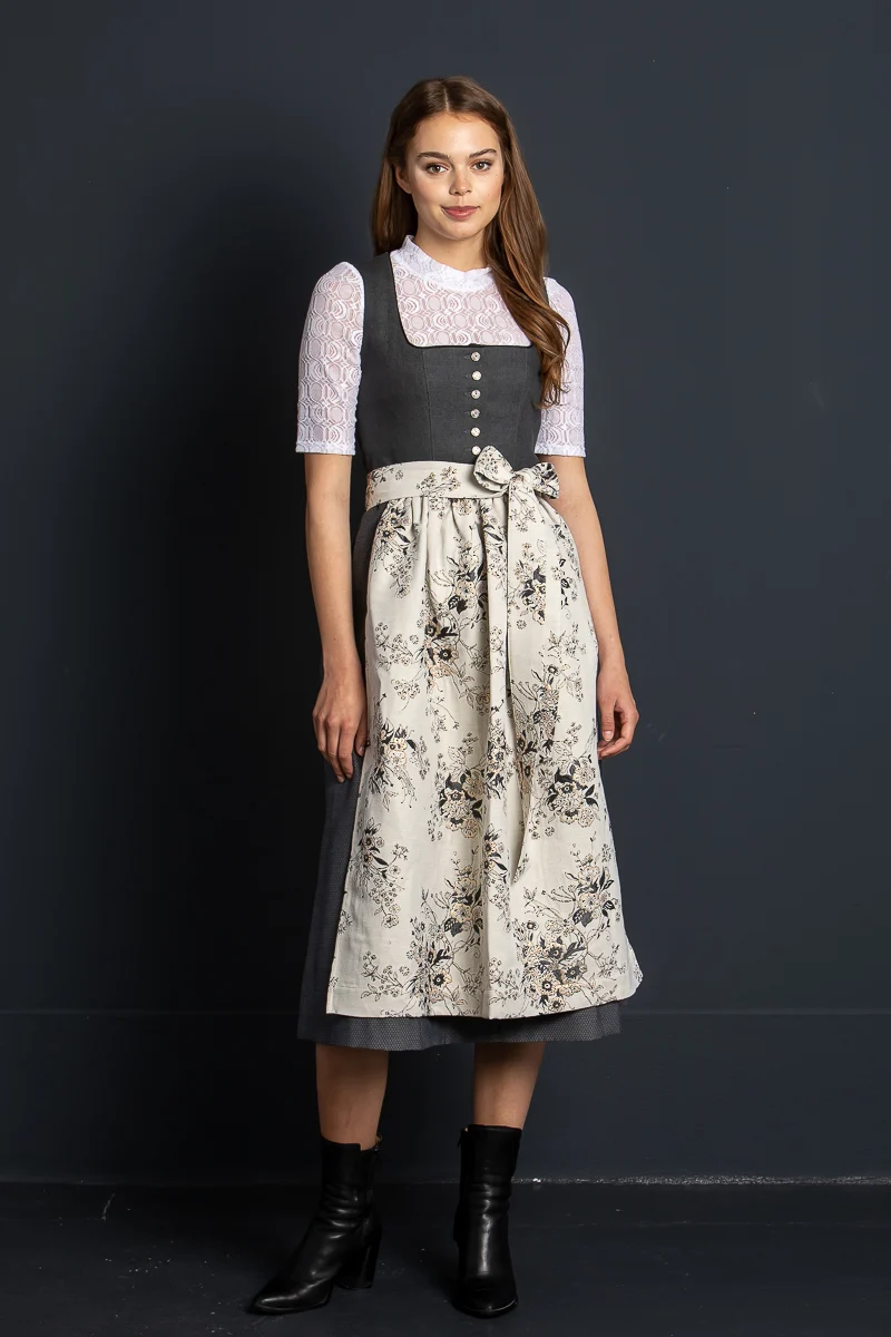 Almliebe Dirndl Mei Gspusi grau