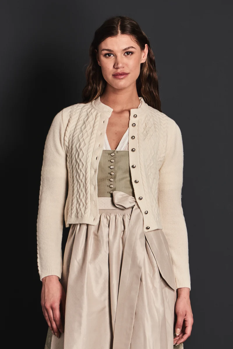 Alissa by Kinga Mathe Strickjacke ivory