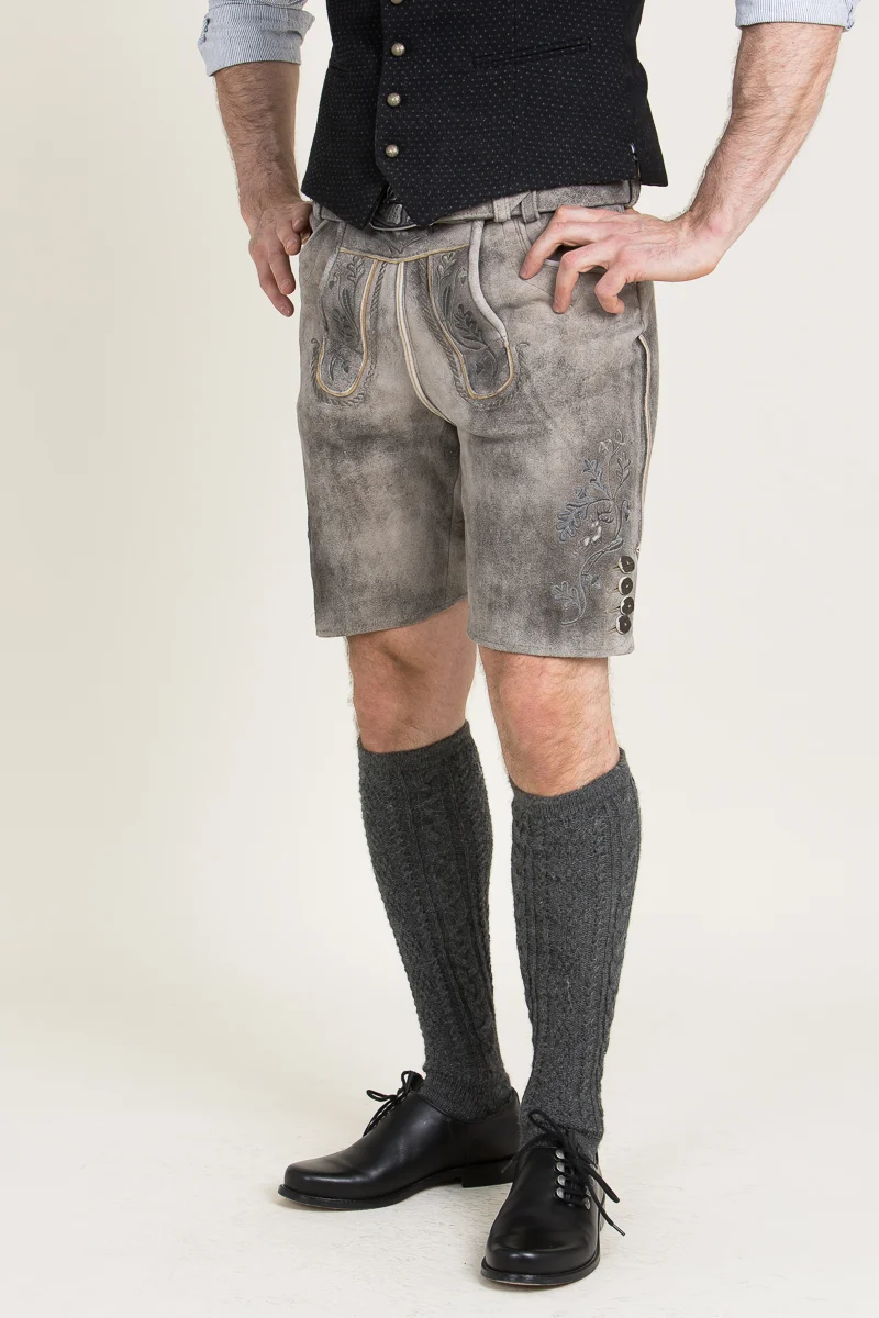 Kurze Spieth & Wensky Lederhose Austin oxford/grün