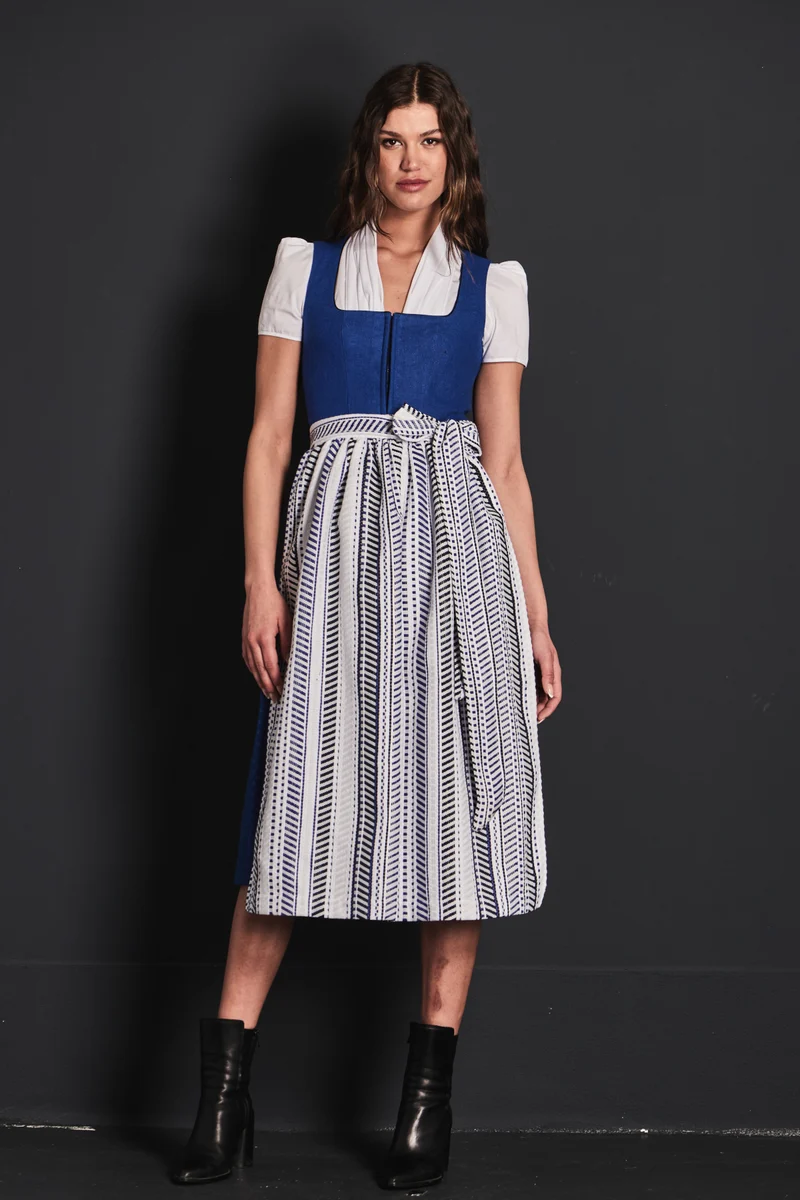 Almliebe Dirndl Hiesige Helena royalblau