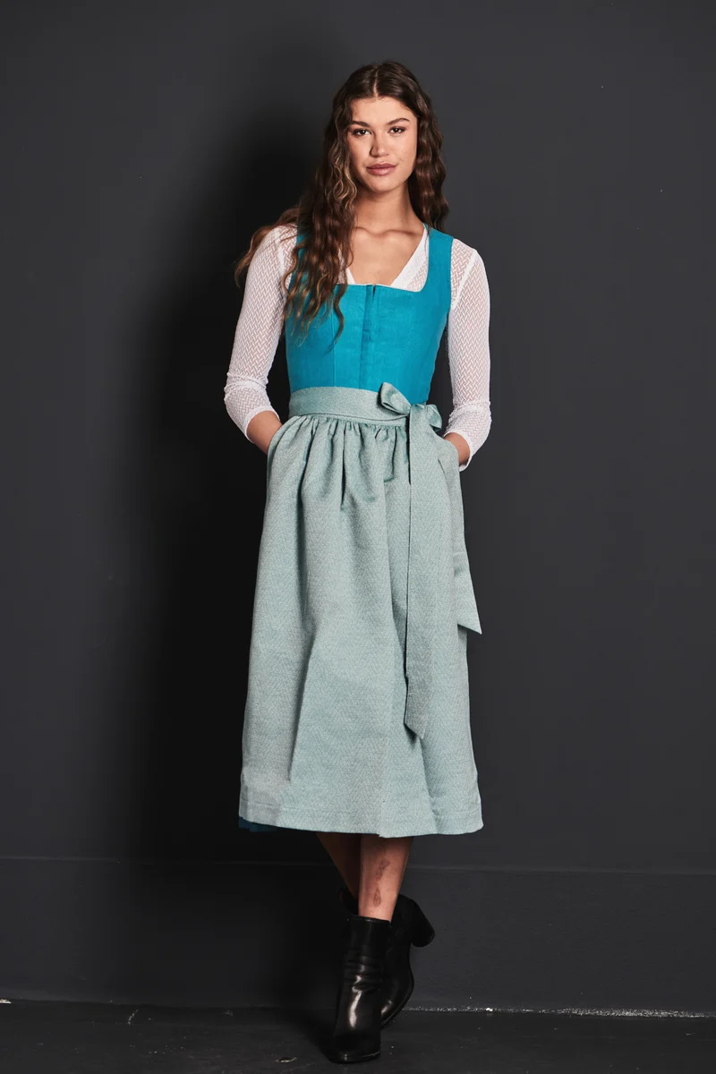 Almliebe Dirndl Fischer Vroni türkis