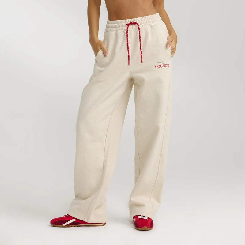 Gerade Joggers - Haferflocken