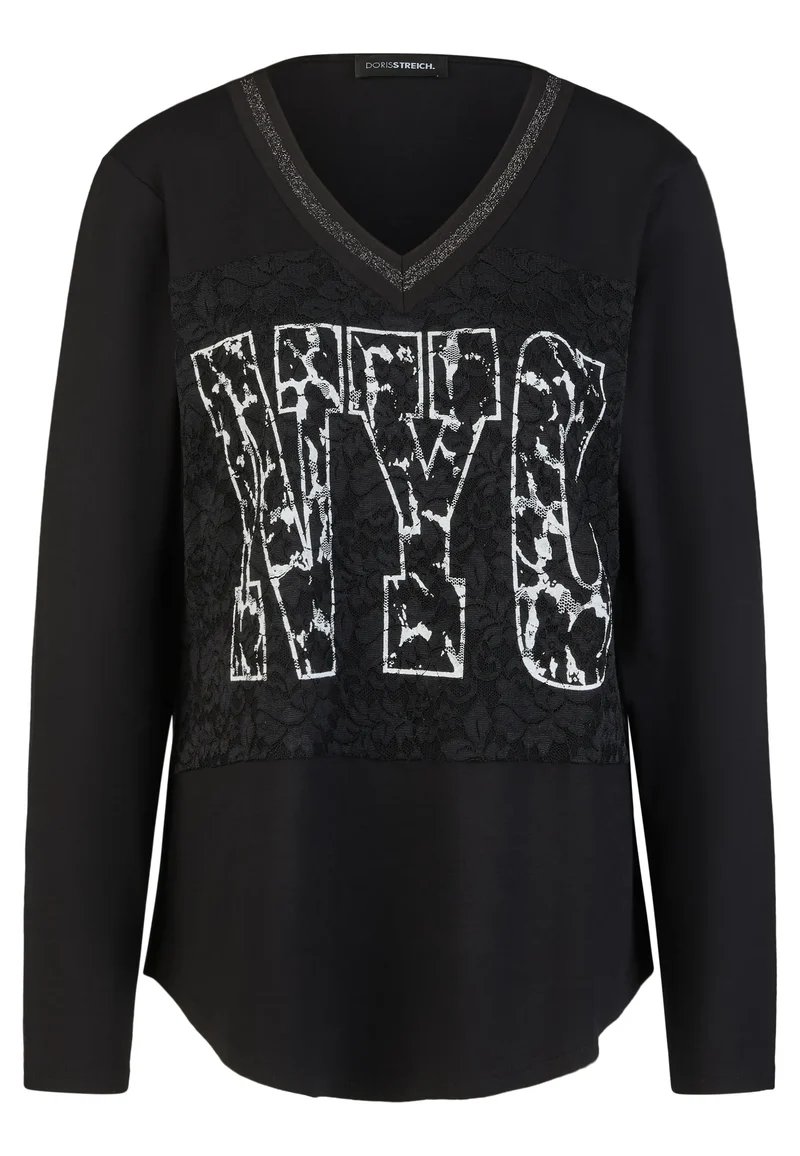 Langarmshirt aus Viskose