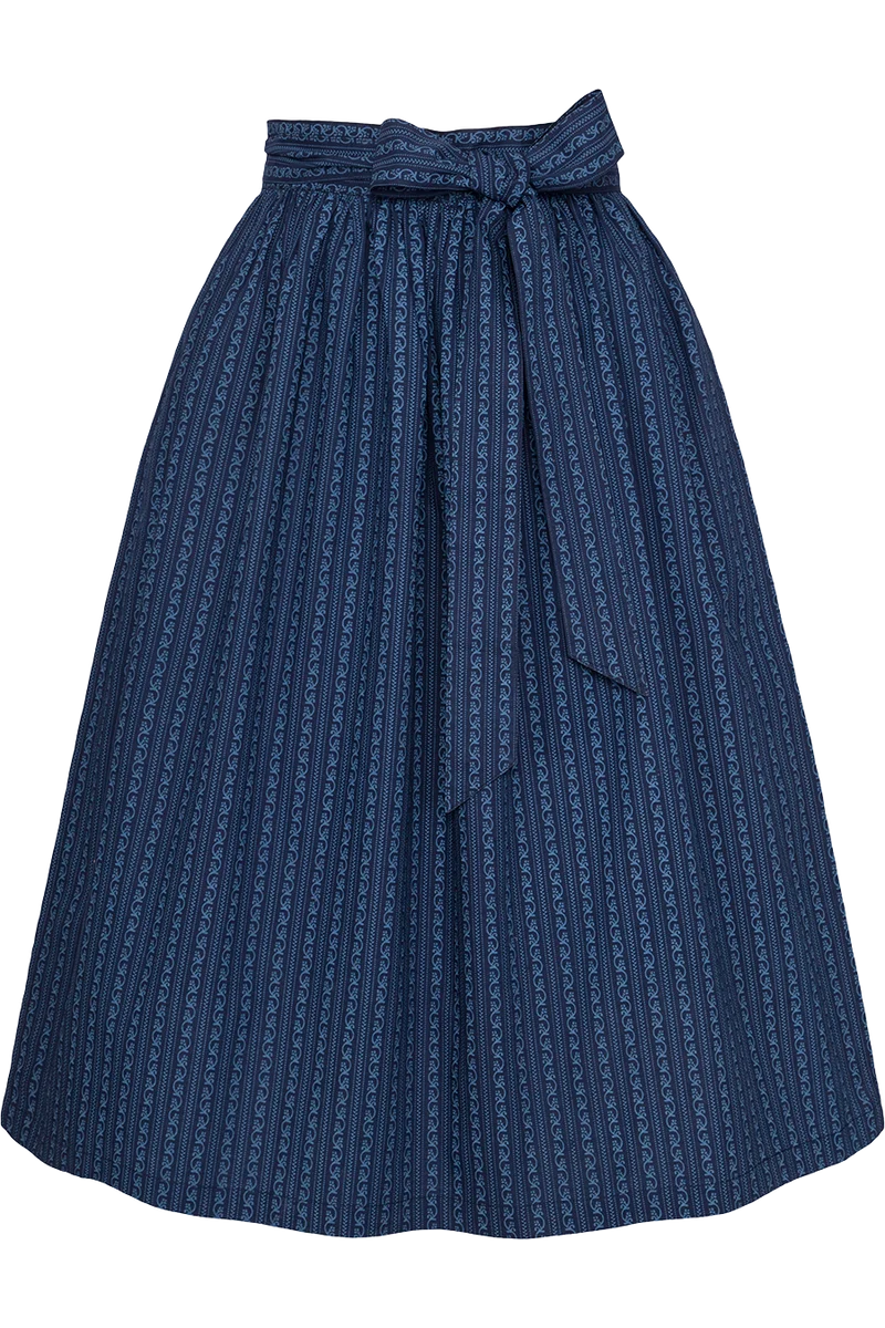 Dirndlschürze Midi 70 cm mit Blumenrankmuster