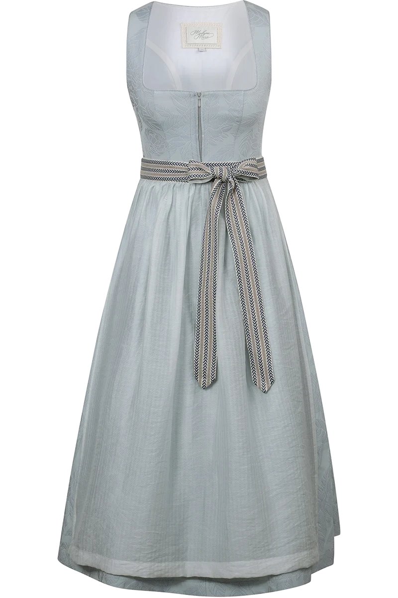 Dirndl lang mit eingewebtem Blumenmuster