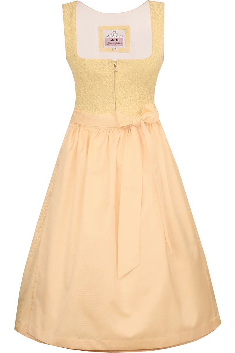 Midi-Dirndl in Bouclé-Optik mit Reißverschluss