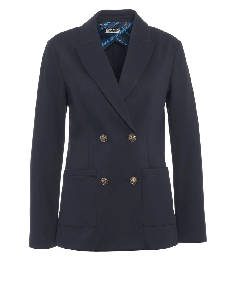 Blazer doppiopetto con tasche applicate