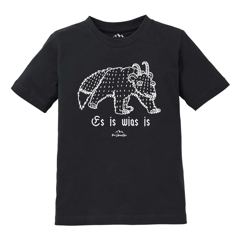 Kinder T-Shirt Wolpertinger "Es is wias is"