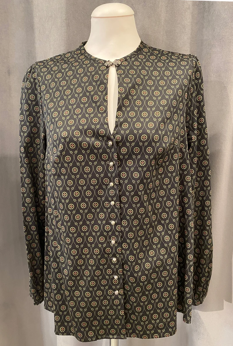 Trachten Bluse Anno Domini Design Inna anthrazit
