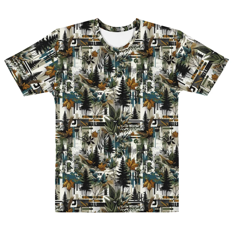 Festival Outfit - ausgefallenes T-Shirt mit Tarnmuster