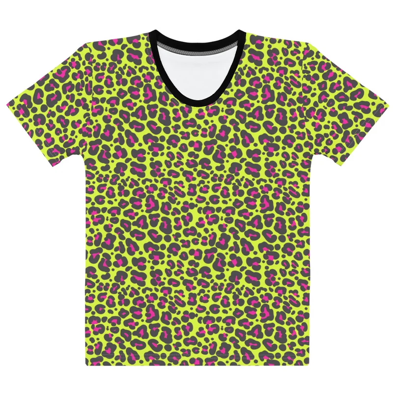 Rave T-Shirt |Techno Shirt "Yellow Leopard"